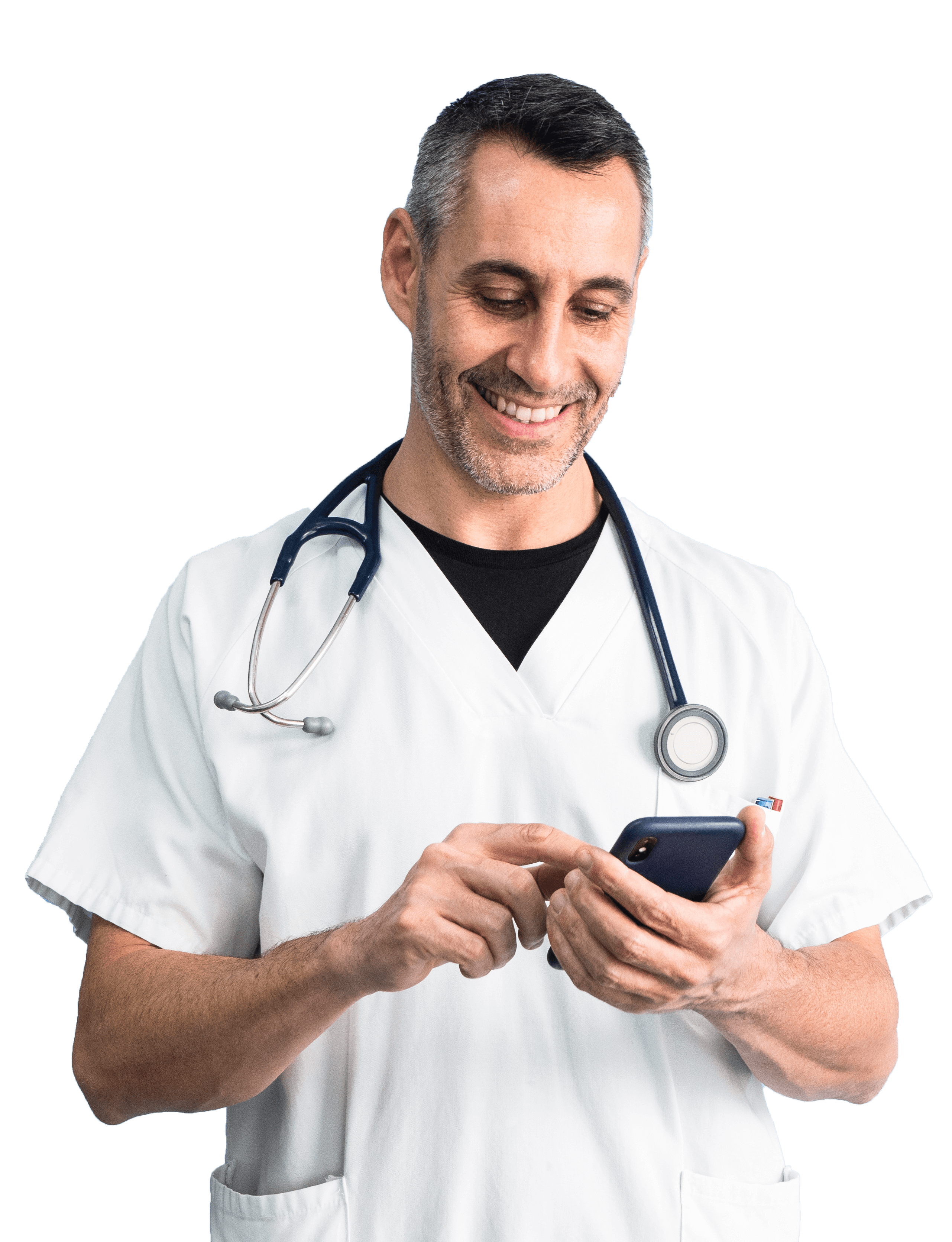 Médico smartphone